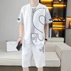 男女兼用 人気 カジュアル Tシャツ & ショーツ セットアップ E-80076