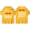 大活躍 海外トレンド10色選べる レーシングスーツ半袖Tシャツ -A704