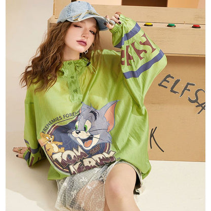 話題沸騰中 個性的なデザイン 一目惚れ 日焼け対策 グラデーション パーカー -A1103