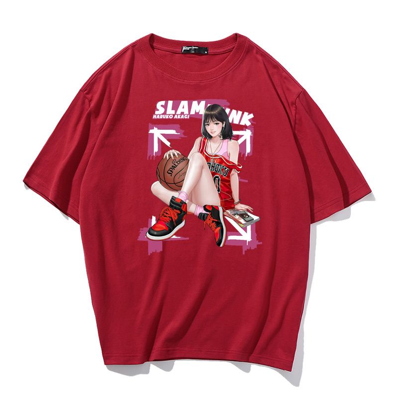 好感度100％ ファッション ラウンドネックプリント 5色選択半袖Ｔシャツ -A1169