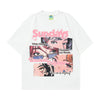 レトロ プリント オーバーサイズ 半袖 Tシャツ F-13511