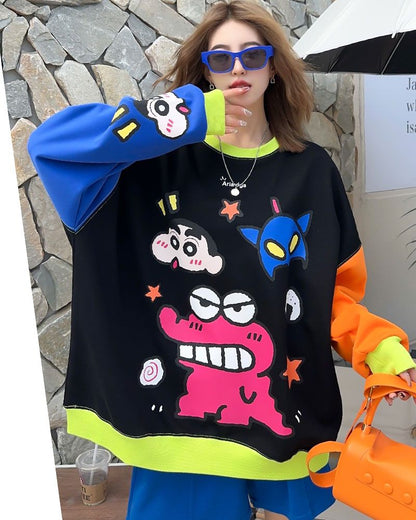 超人気 着回し力抜群 ファッション感満々 カラーマッチング 切り替え  全2色  パーカー -A1516