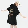 カジュアル フード付き ロング Tシャツ F-13581