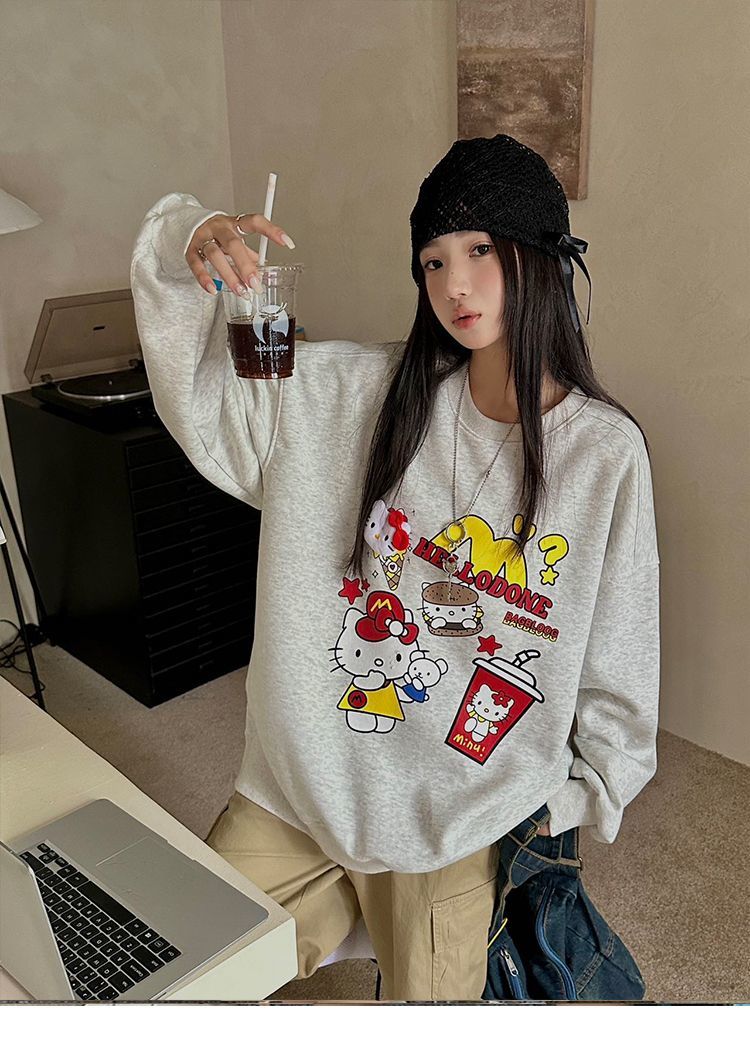 人気上昇中 売り切れ必至 流行新作 目を奪われる カジュアル プリント  全4色  パーカー -A1517