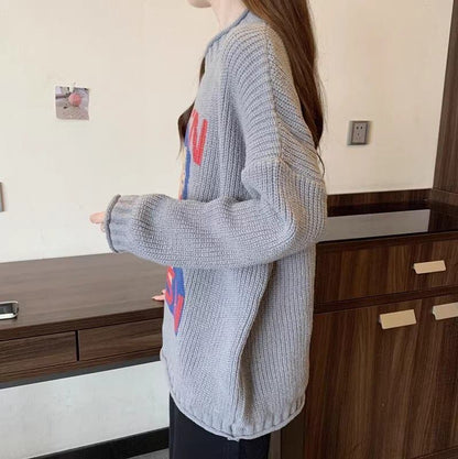 大活躍 高見えデザイン スタイルアップ効果抜群 4色選択 ニットトップスE-9827