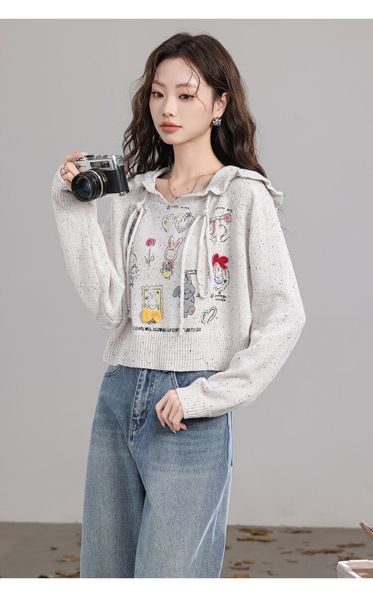 都市ファッショ オシャレデザイン 可愛い  スウェットiEf-10194