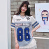通気性抜群 スポーツ 冷感快適 体型カバー Vネック Tシャツ F-13499