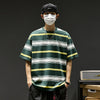 一枚で視線を奪う ボーダー 半袖 カジュアル Tシャツ F-50062