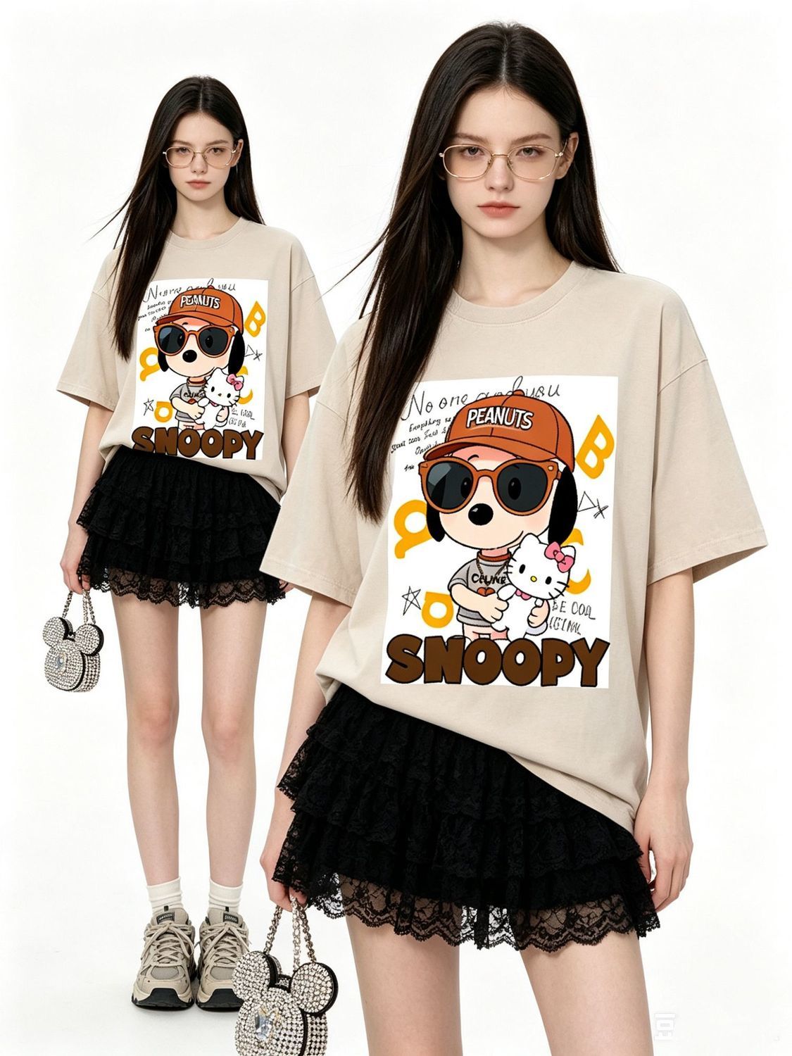 人気アイテム プリント カジュアル Tシャツ E-13469