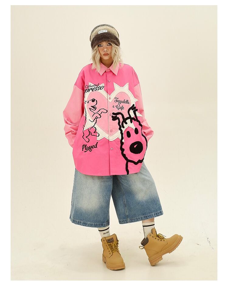 ベストセラーアイテム！ファッション感満々 切り替え アバンギャルド 2色選択 Tシャツ E-9506