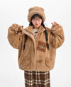 絶対欲しい 個性的なデザイン 大人可愛い 上質 ぬいぐるみのパーカートップス E-9889