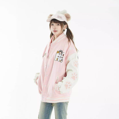 取り入れたい 切り替え ユニセックス スタジャン 全2色コートE-10793