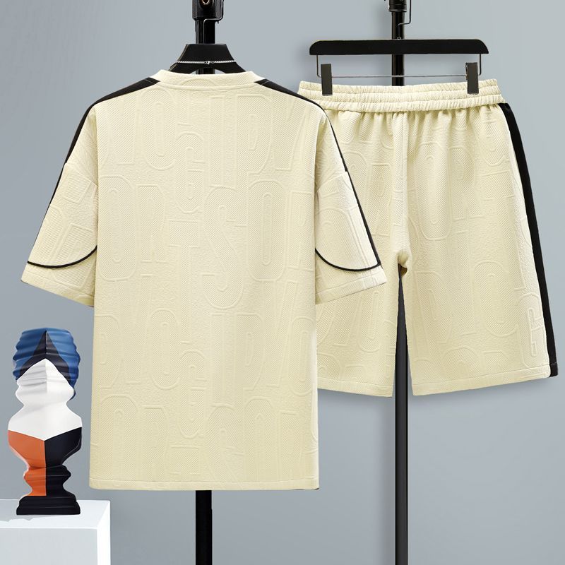 男女兼用 カジュアル スポーツ Tシャツ & ショーツ セットアップ E-80004