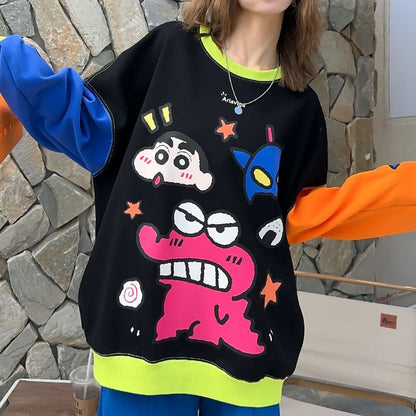 超人気 着回し力抜群 ファッション感満々 カラーマッチング 切り替え  全2色  パーカー -A1516