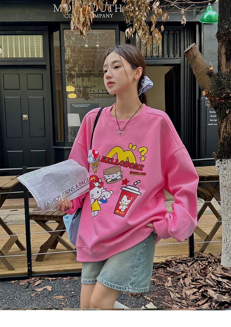 人気上昇中 売り切れ必至 流行新作 目を奪われる カジュアル プリント  全4色  パーカー -A1517