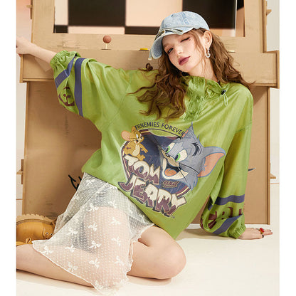 話題沸騰中 個性的なデザイン 一目惚れ 日焼け対策 グラデーション パーカー -A1103