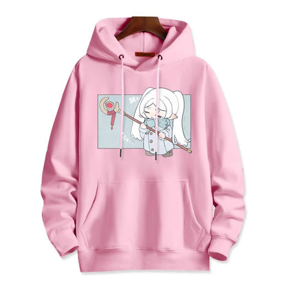葬送のフリーレン キャラクター 美人度アップ スウィート 売り切れ必至  憧れ  パーカー-A2009