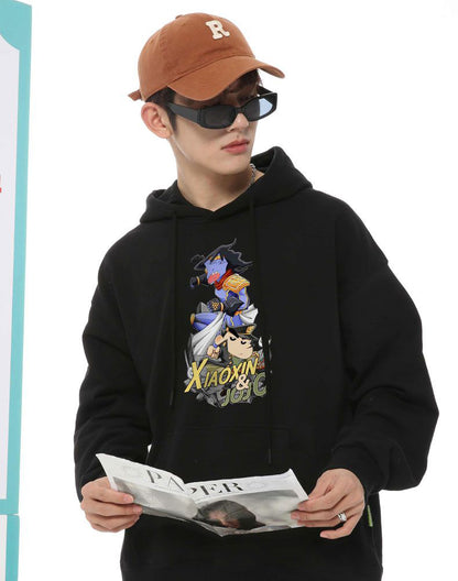 絶対流行 流行新作 目を奪われる  カジュアル プリント 3色 2種選択可 パーカー -A1488