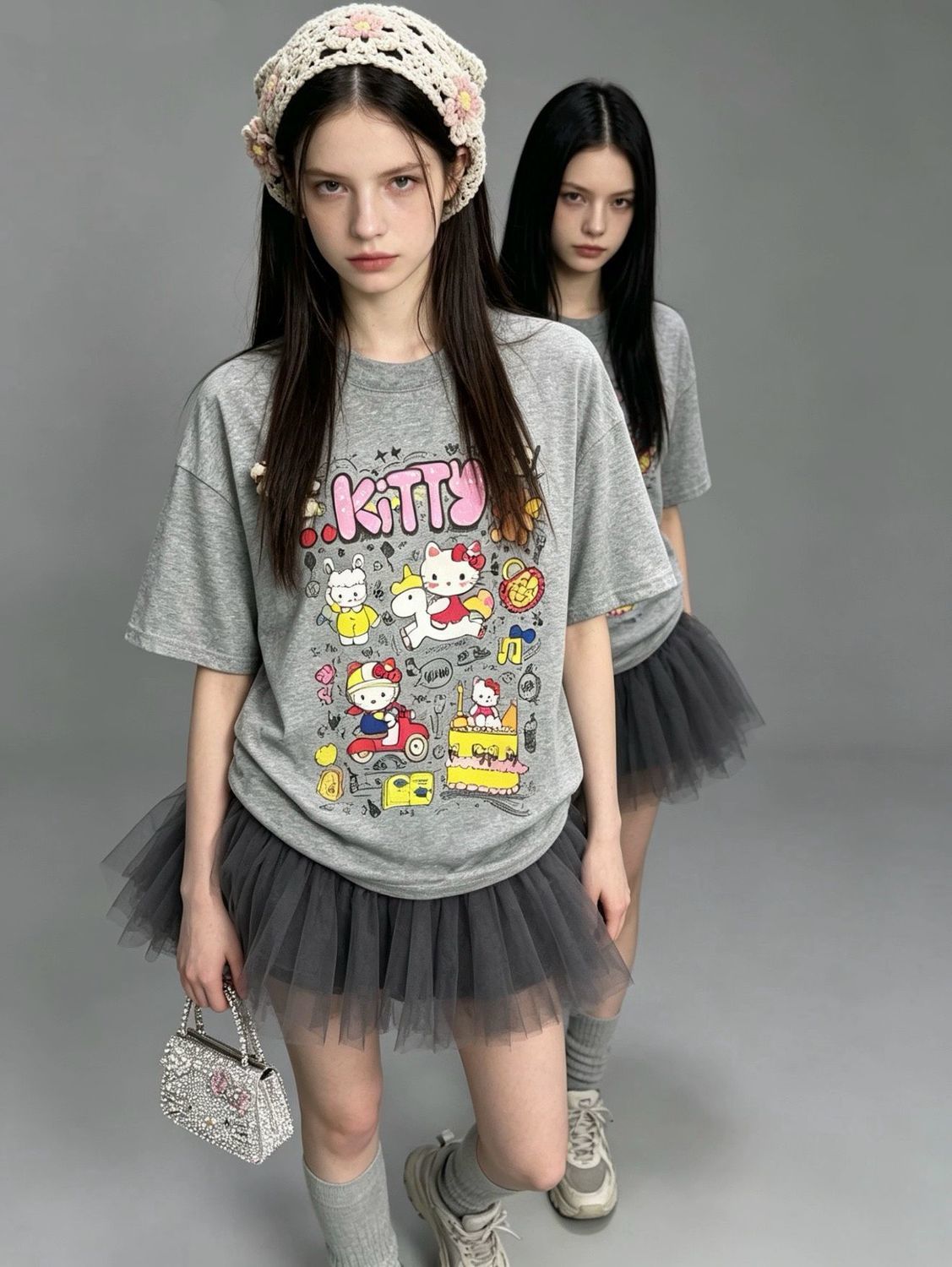 新作トレンド プリント カジュアル Tシャツ E-13470