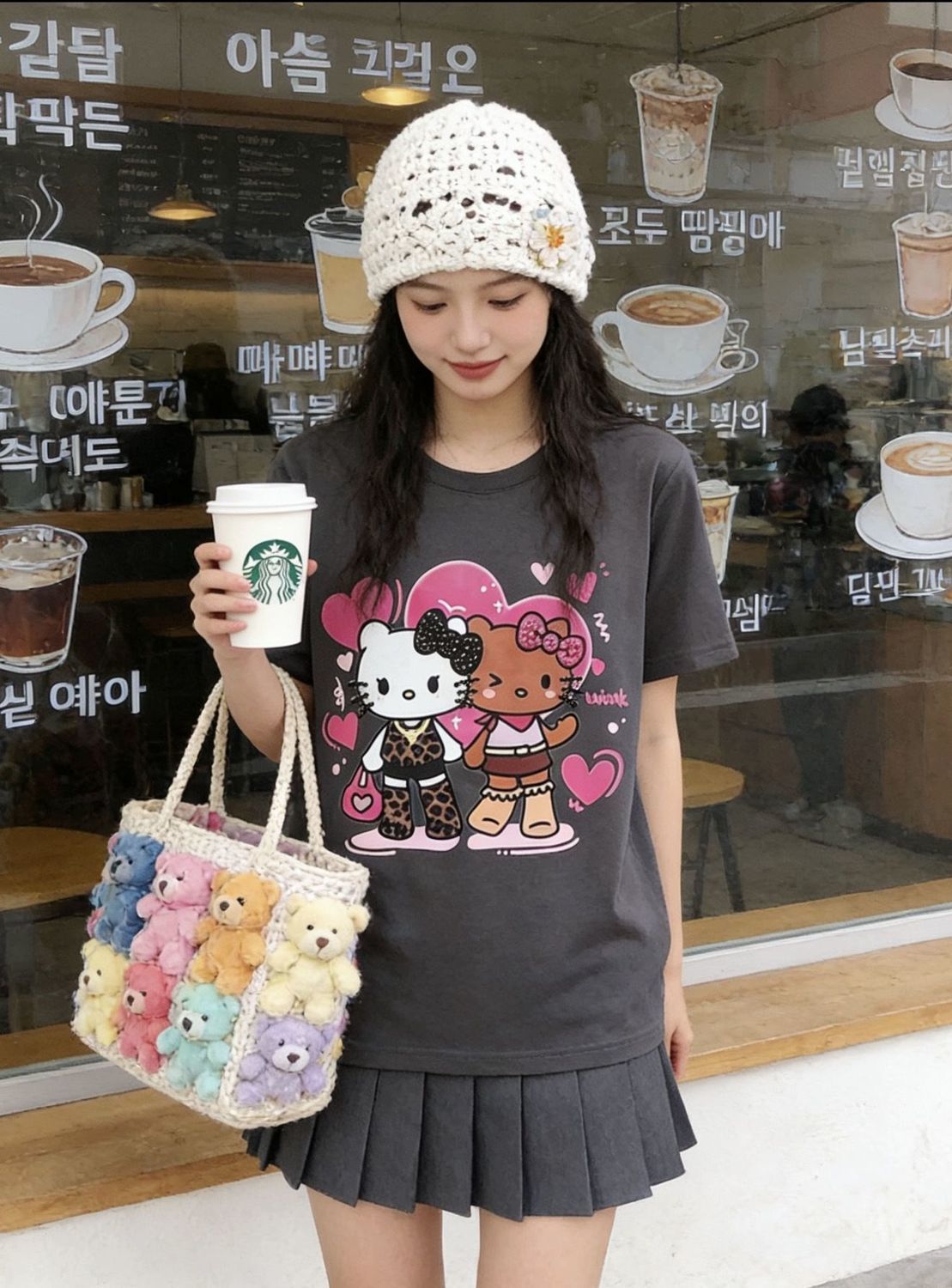 売れ筋 カジュアル プリント Tシャツ E-13472