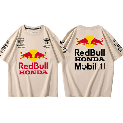 大活躍 海外トレンド10色選べる レーシングスーツ半袖Tシャツ -A704