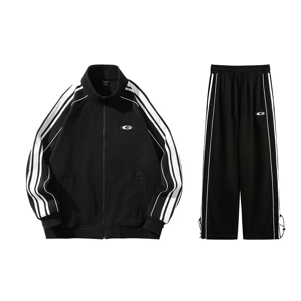 超人気商品 カジュアル 上下セット  ペアコーデ スポーツウェア 3色展開 ジャージ E-12630