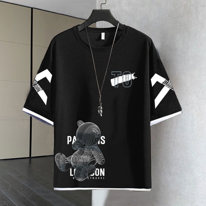 デザイン性抜群 カジュアル Tシャツ & ショーツ セットアップ E-80068