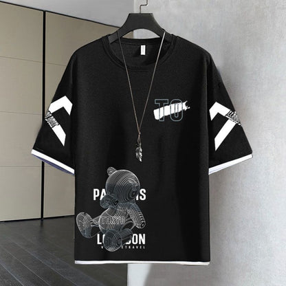 デザイン性抜群 カジュアル Tシャツ & ショーツ セットアップ E-80068