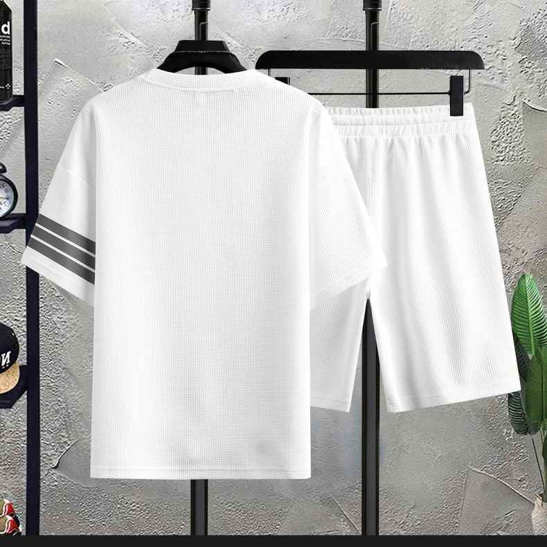 デザイン性抜群 カジュアル Tシャツ & ショーツ セットアップ E-80077