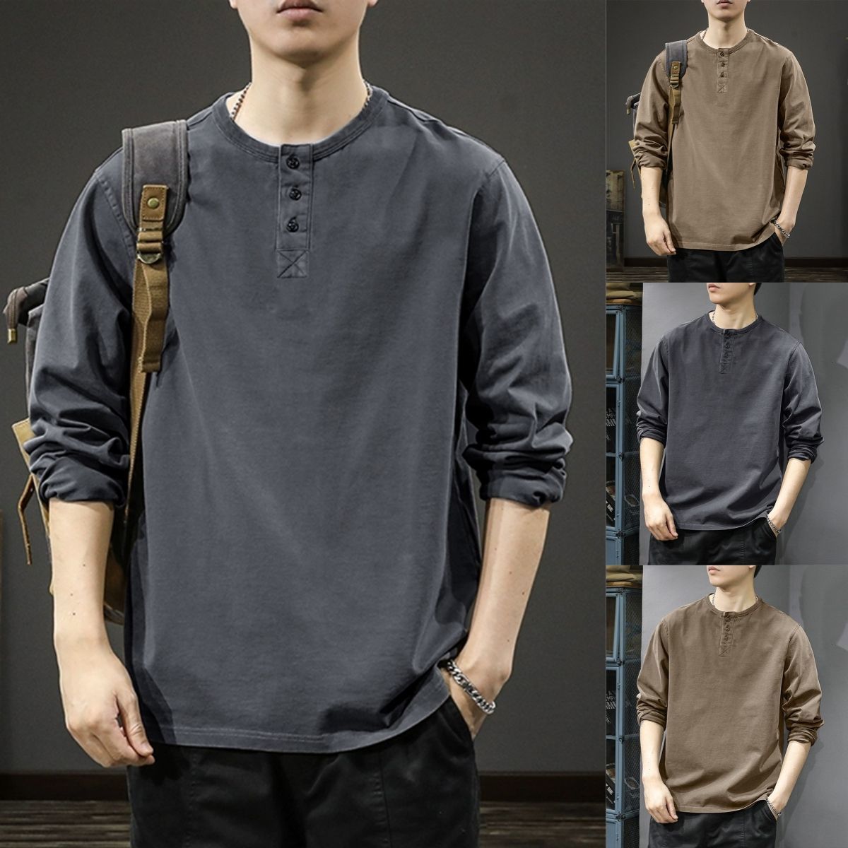 人気アイテム カジュアル 長袖 Tシャツ E-80064