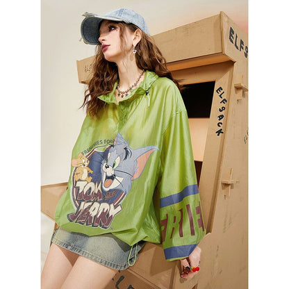 話題沸騰中 個性的なデザイン 一目惚れ 日焼け対策 グラデーション パーカー -A1103