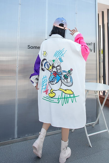 話題沸騰中！！！  アバンギャルドロングスタイル シャツE-5143