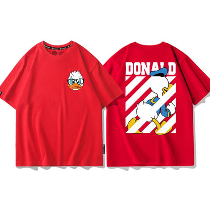 男女兼用 プリント 半袖 Tシャツ E-13187