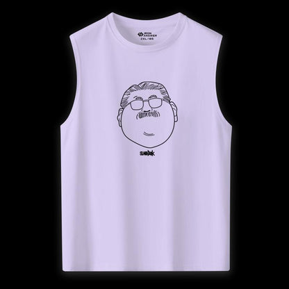売れ筋　美人度アップ 　おすすめ プリントロゴ 袖なし Tシャツ-A2664