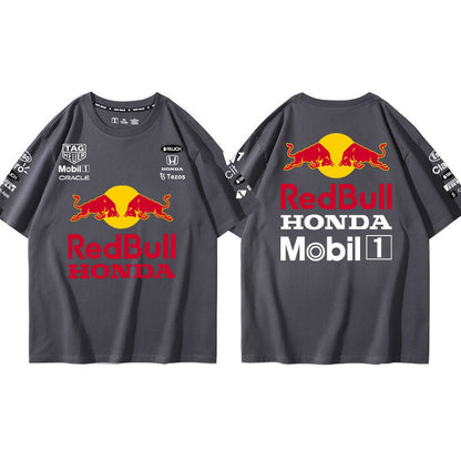 大活躍 海外トレンド10色選べる レーシングスーツ半袖Tシャツ -A704