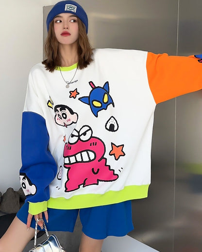 超人気 着回し力抜群 ファッション感満々 カラーマッチング 切り替え  全2色  パーカー -A1516