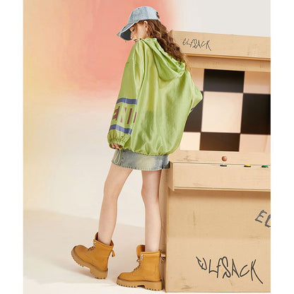 話題沸騰中 個性的なデザイン 一目惚れ 日焼け対策 グラデーション パーカー -A1103