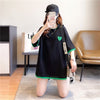 ファッション シンプル 3色選択可 切り替え Tシャツ カットソー＜ins-3070＞