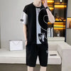 男女兼用 人気 カジュアル Tシャツ & ショーツ セットアップ E-80076
