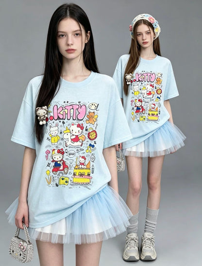 新作トレンド プリント カジュアル Tシャツ E-13470