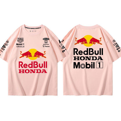 大活躍 海外トレンド10色選べる レーシングスーツ半袖Tシャツ -A704