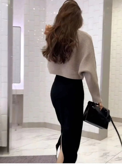 今季マストバイ 気質アップ 定番シンプル 8色選択 ニットトップスE-9607