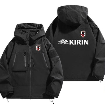 大活躍 防寒  撥水加工 バックビッグロゴ 男女兼用 4色展開 マウンテンパーカー E-12861