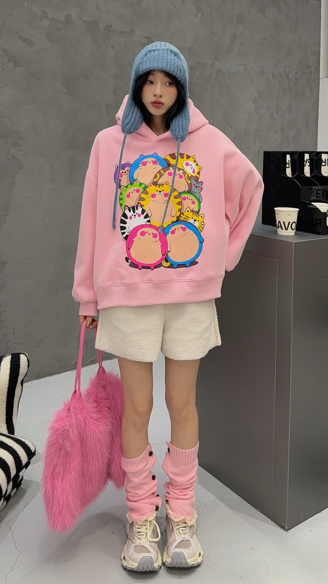 キュート  柔らかくて優しい印象  カジュアル   3色 スウェット  E-12204