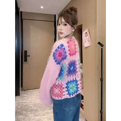 おすすめ 個性的なデザイン トレンドアイテム  ニットセーター E-12195