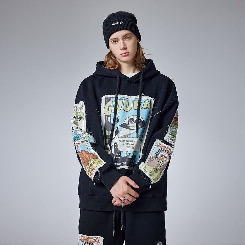 早い者勝ち キュート 個性派 長袖 スウェット パーカー トップスE-10068