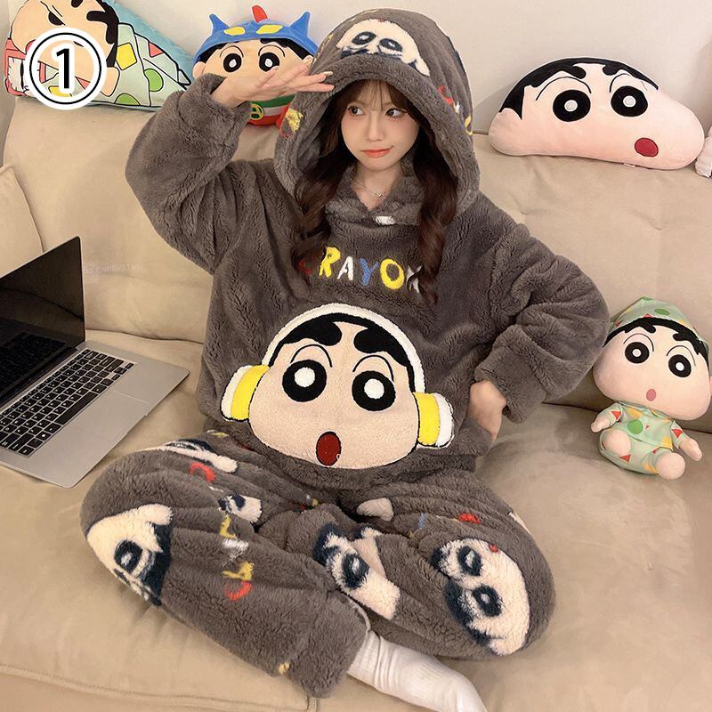 大人可愛い アバンギャルド デザイン性抜群 5種選択 トップス+パンツセット パジャマ 男女兼用E-9613