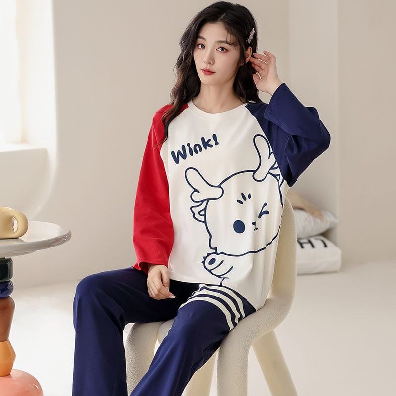 絶対欲しい 肌触り抜群 アクティブも綺麗も叶う キュート カップルパジャマ E-9484