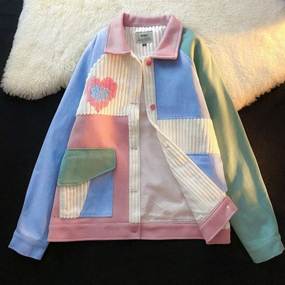 人気商品再入荷 ジャケット 切り替え ゆったりコートE-4971