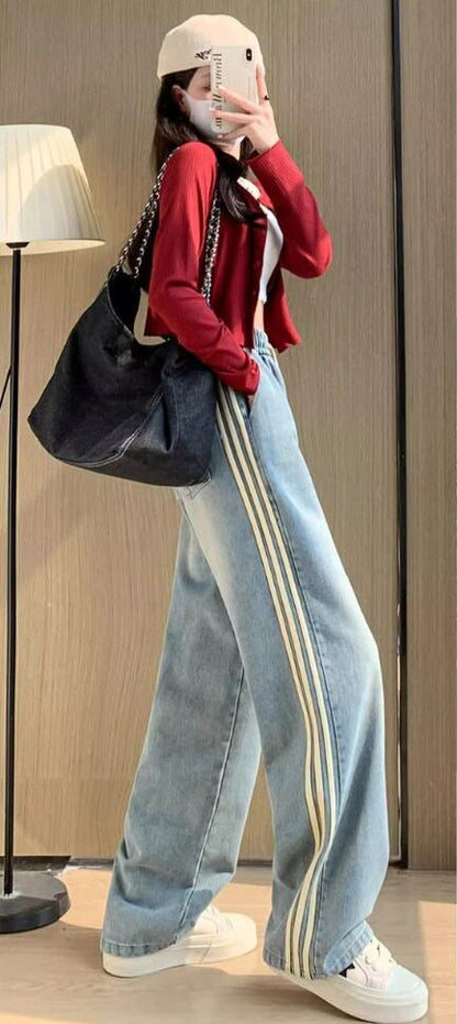 スタイルアップ カジュアル 肌触り抜群 デニム ジョガーパンツ E-9590